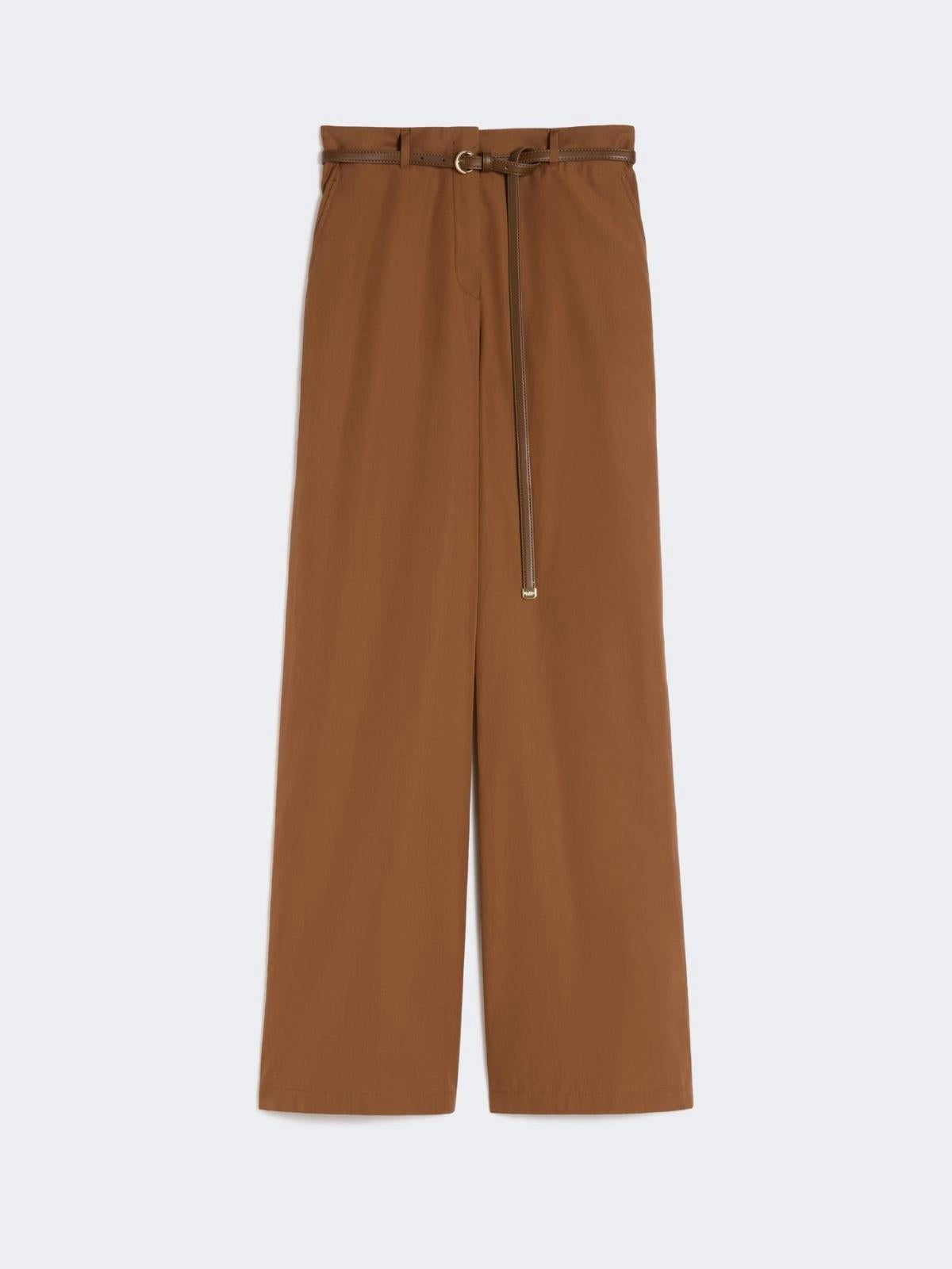 Pantalone in popeline di cotone - Argilla<BR/> MSTFAREA 070 MAX MARA STUDIO 