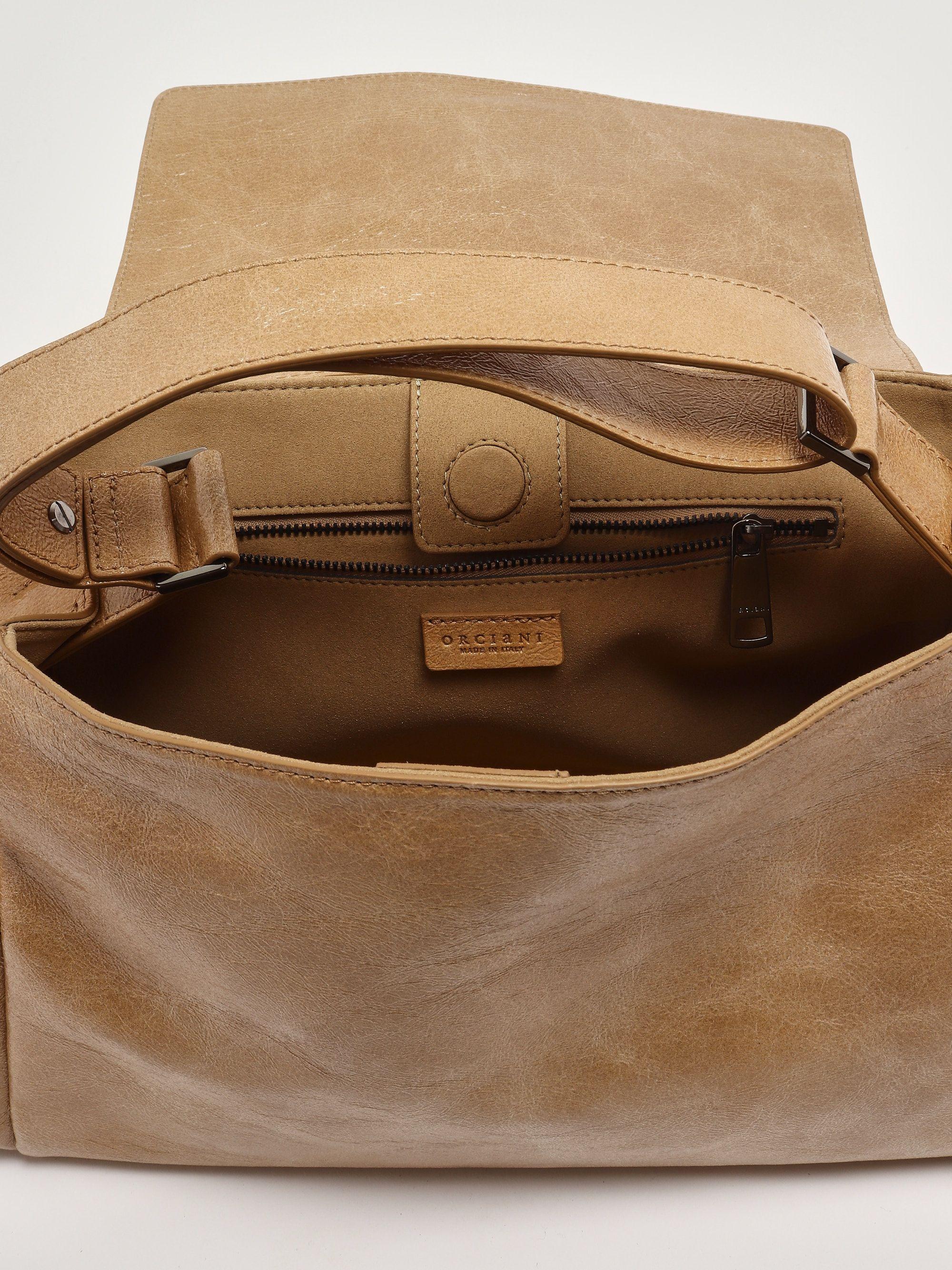 Borsa Sveva Stark Midi a spalla in pelle con tracolla BT2006STK BISCOTTO ORCIANI 
