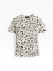 T-shirt Weekend Max Mara girocollo e maniche corte con fantasia all over.