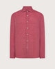 Camicia in lino tinto filo