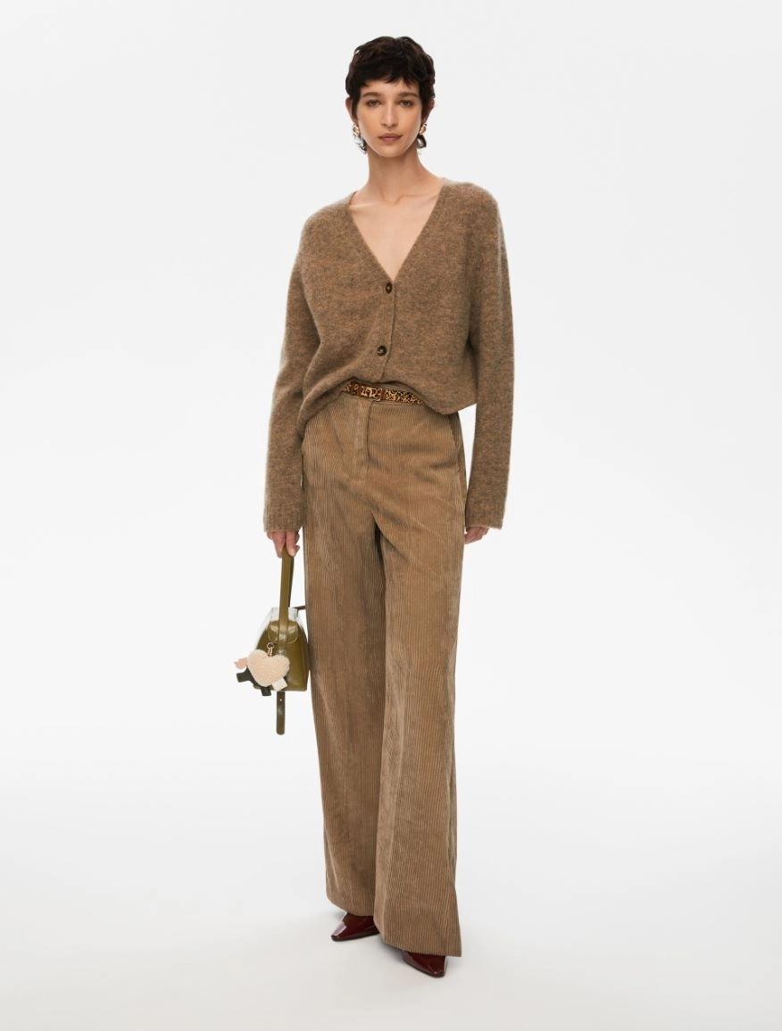 Cardigan in misto alpaca GENEPI 009 IBLUES 