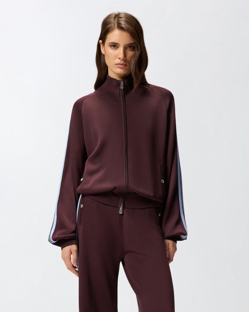 Felpa con zip e logo Love Birds<BR/><BR/> 105391A2FQ R57 PINKO 