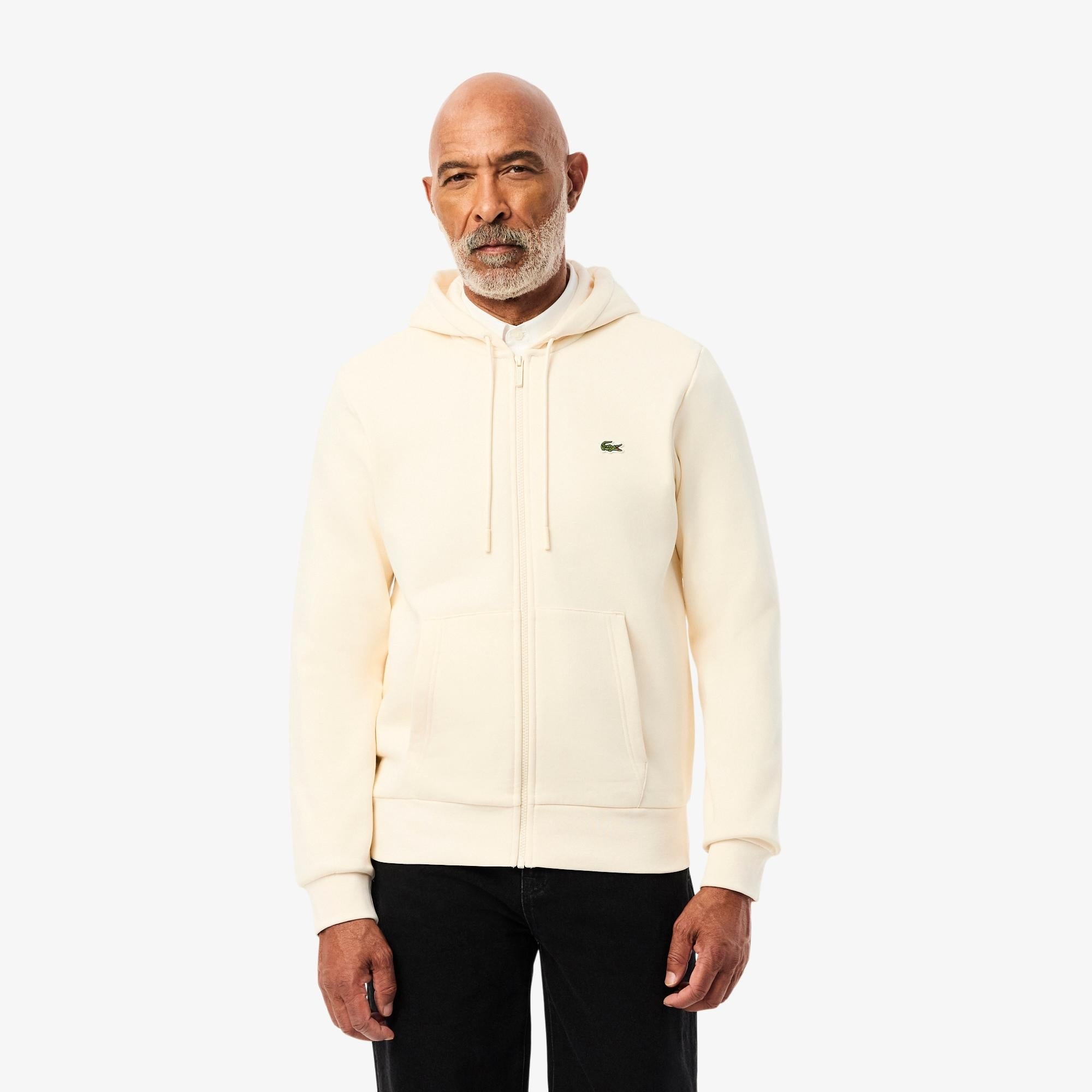 Felpa con cappuccio in cotone con zip SH9626 XFJ LACOSTE 