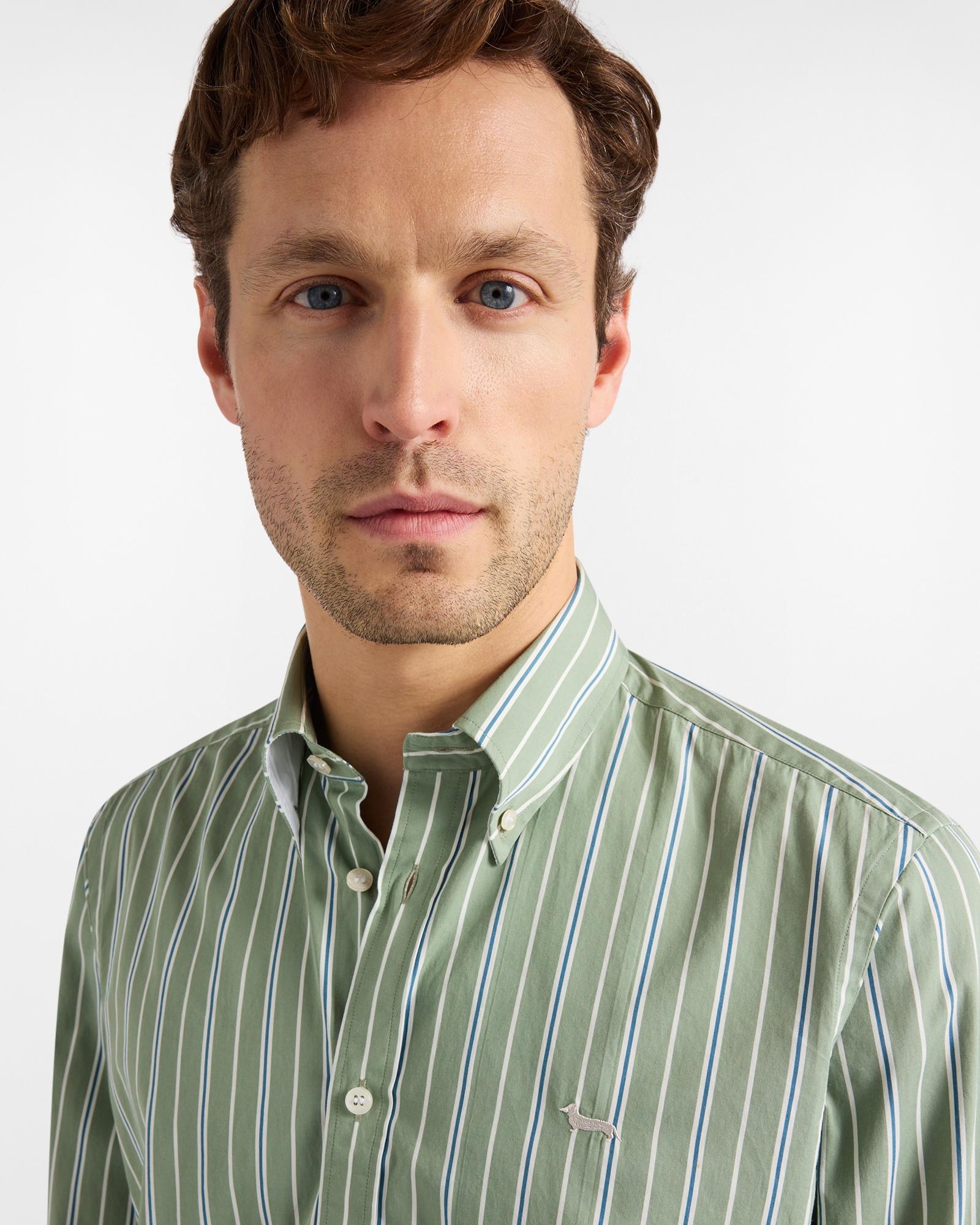 Camicia a righe regular fit<BR/> CRQ011013688B 631 HARMONT & BLAINE 