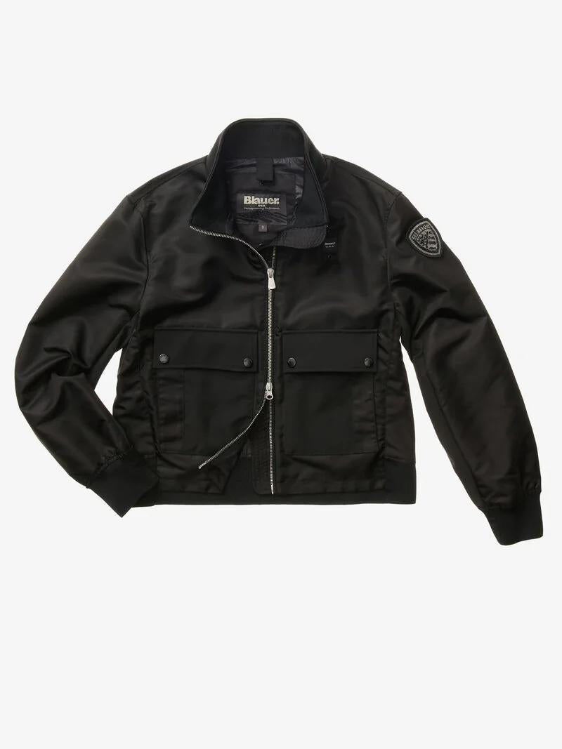 GIACCA MIX CARNEY<BR/> BLDC01220 7108/999 BLAUER 
