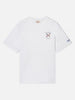 T-shirt Portofino bianca con ricamo King Of The Grill