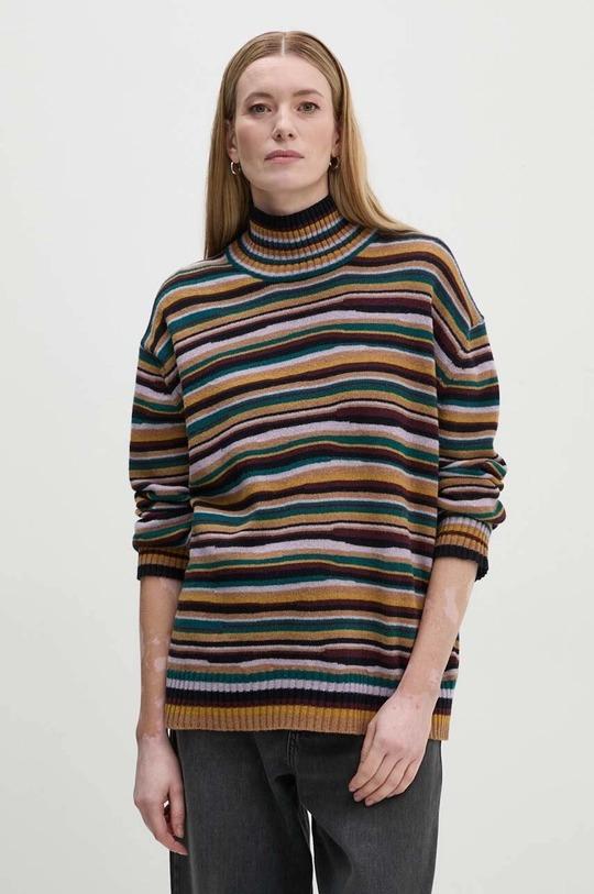 Maglia donna misto lana a righe