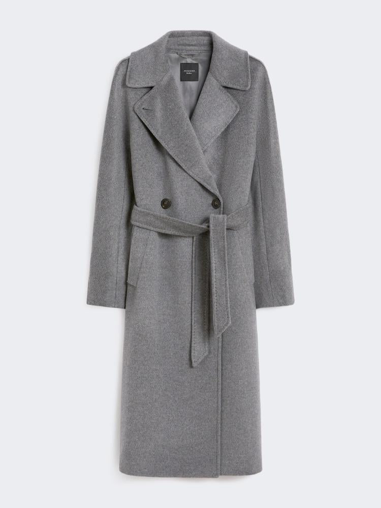 Cappotto midi doppiopetto in lana RESINA 011 WEEKEND 