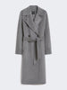 Cappotto midi doppiopetto in lana