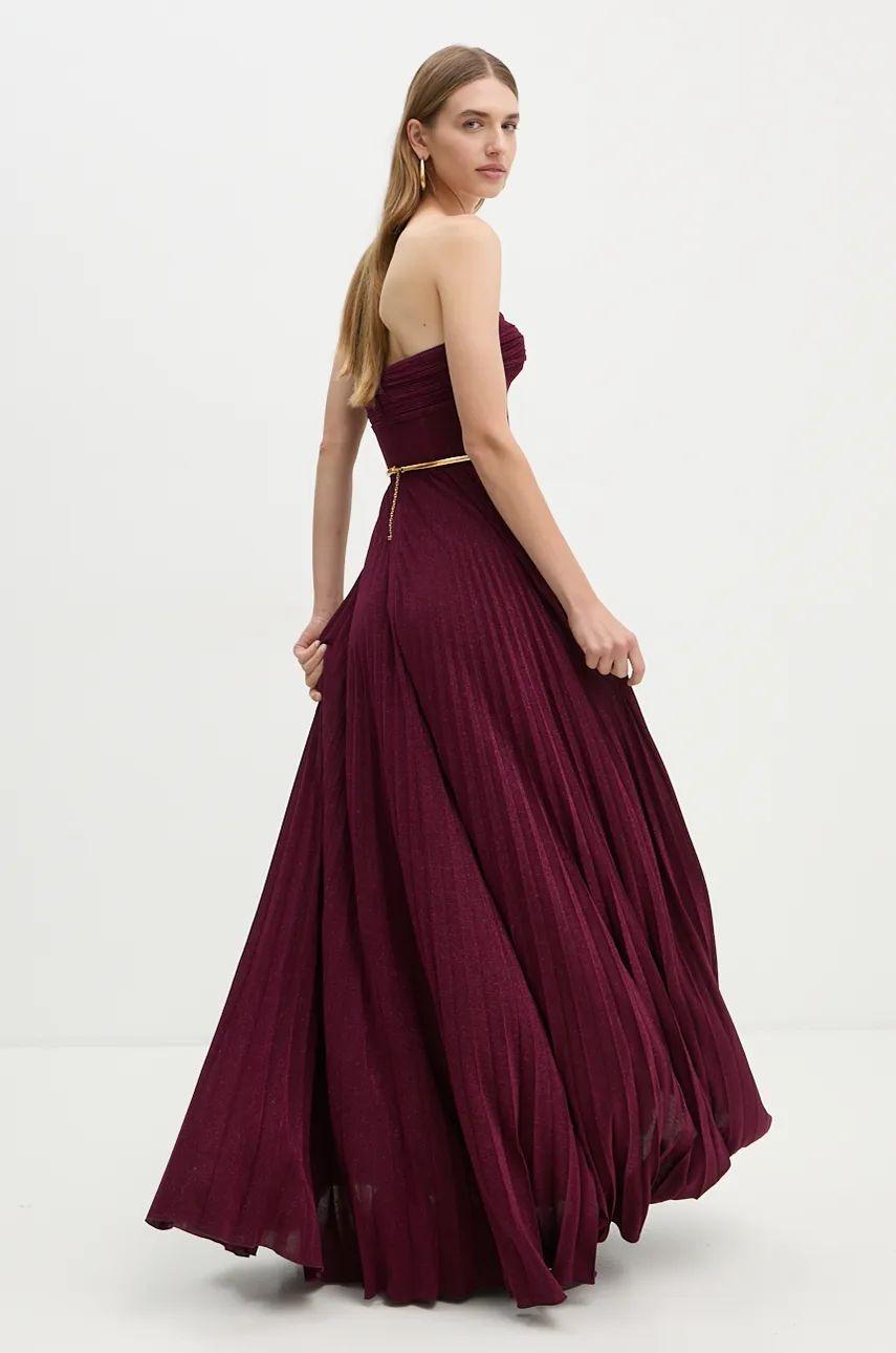 Abito donna Red Carpet in jersey lurex plissettato