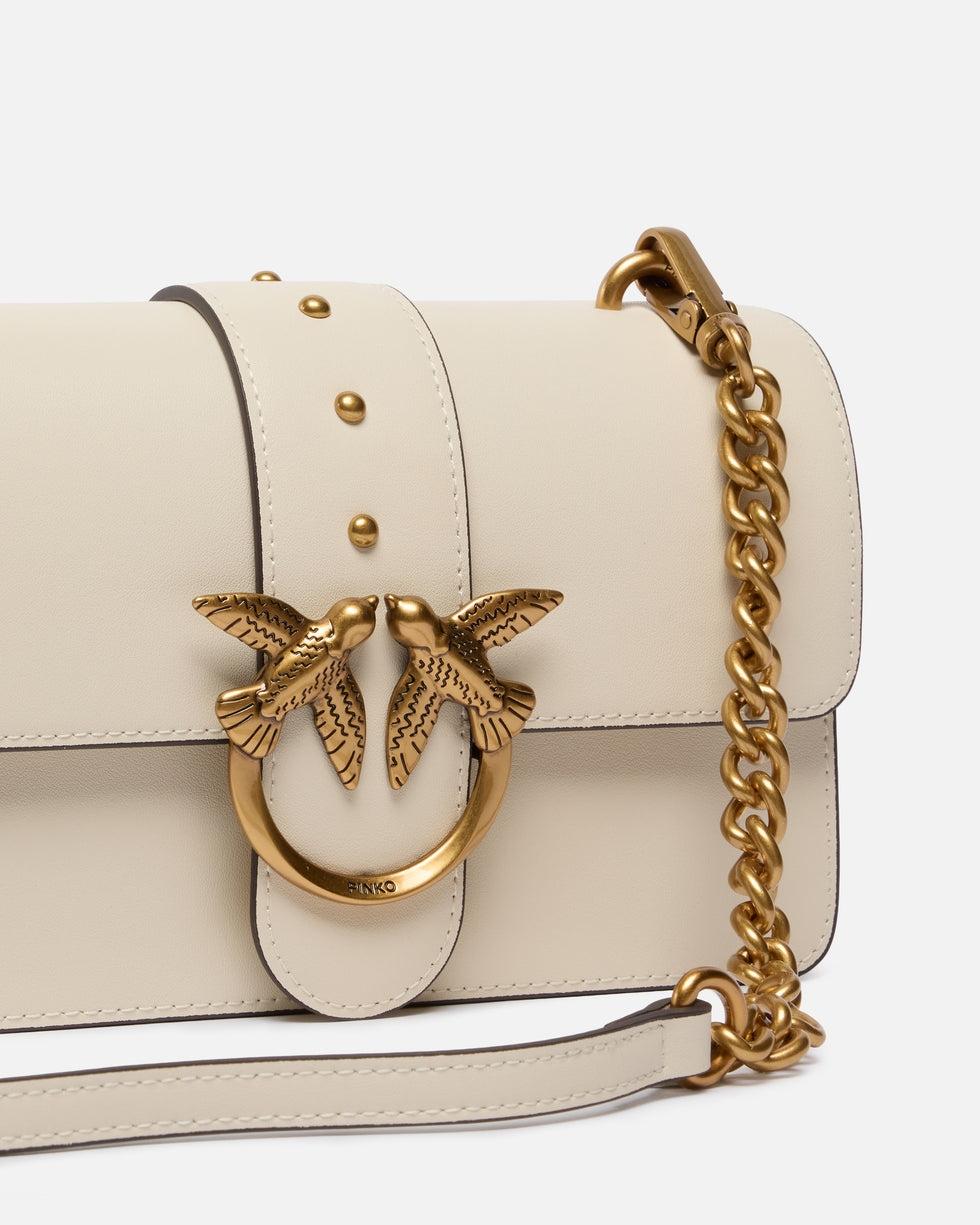 Borsa a tracolla piccola Love Bag One in pelle<BR/> 105856A0F1 Z14Q PINKO 