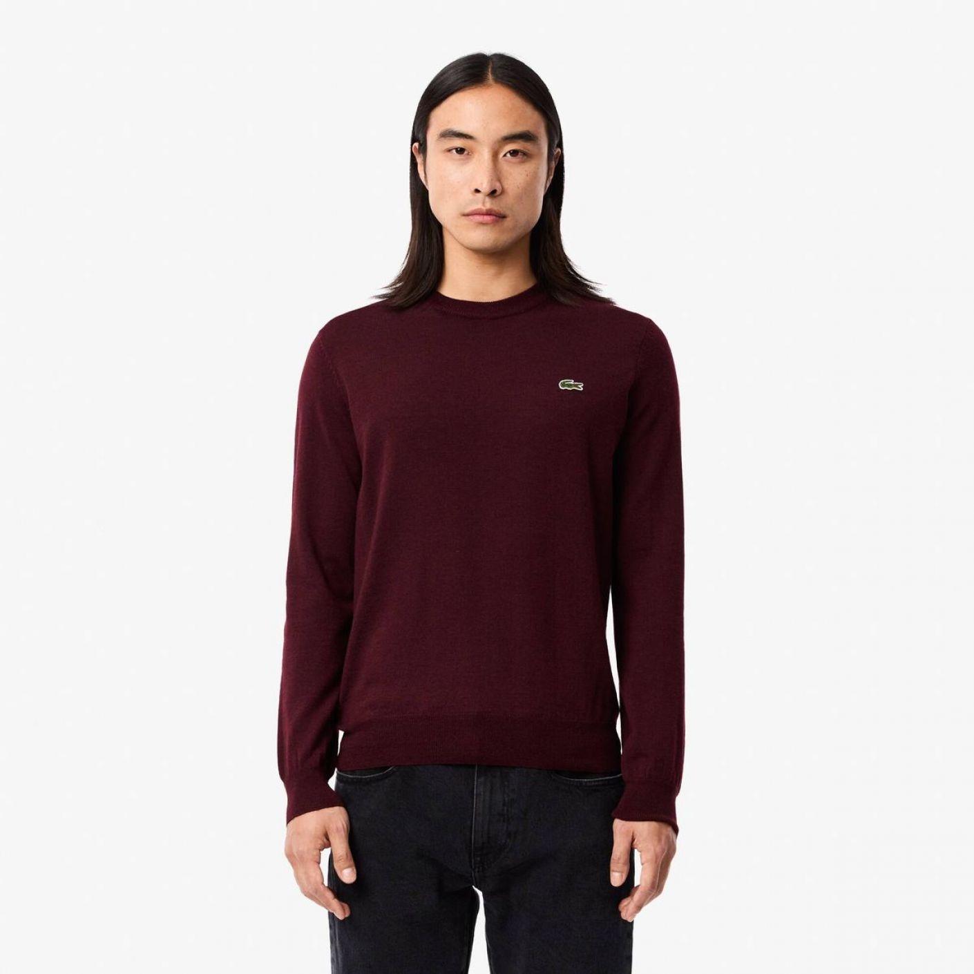Maglia uomo in lana e tessuto