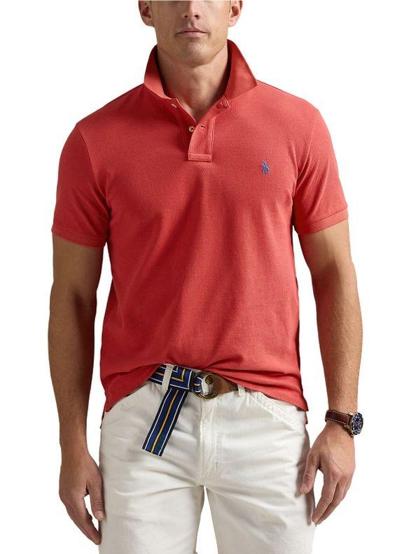 Polo in piqué Slim-Fit<BR/> 710536856 443 RALPH LAUREN 