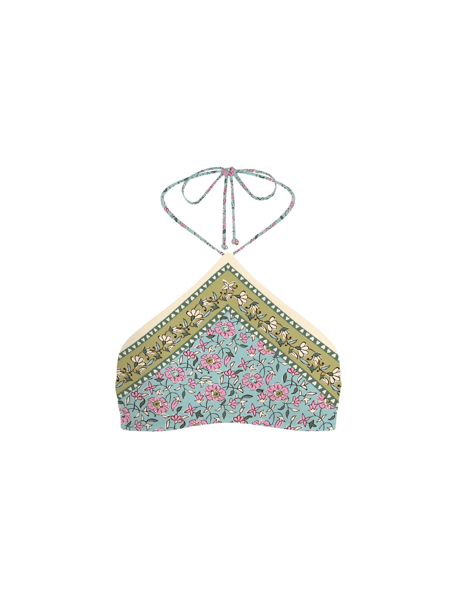 Top bikini Nairobi halter con stampa multicolor NRB0001 08720L MC2 SAINT BARTH 