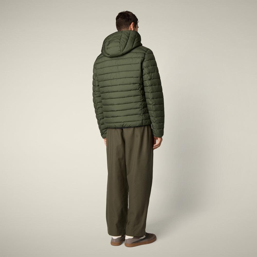 Giacca reversibile uomo mod. Ezra in verde scuro<BR/> D33600M 50071 SAVE THE DUCK 