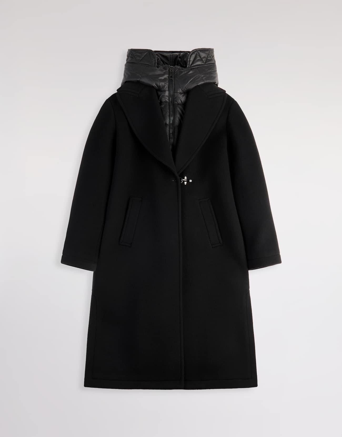 Cappotto Double Front in Lana e Cashmere<BR/> NAW59513820ZYC B999 FAY 