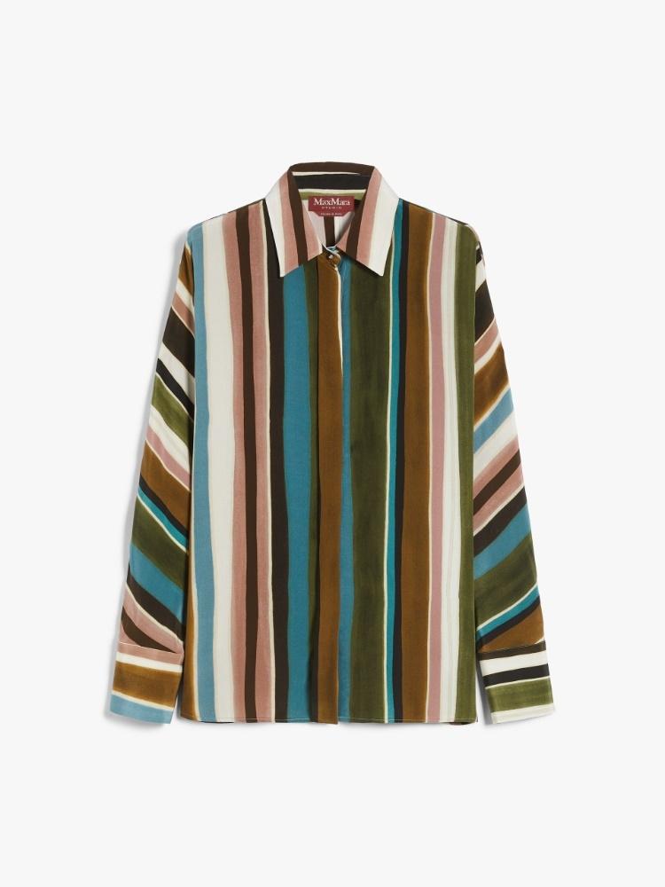 Camicia in crêpe de Chine fantasia<BR/> ARPE 004 MAX MARA STUDIO 