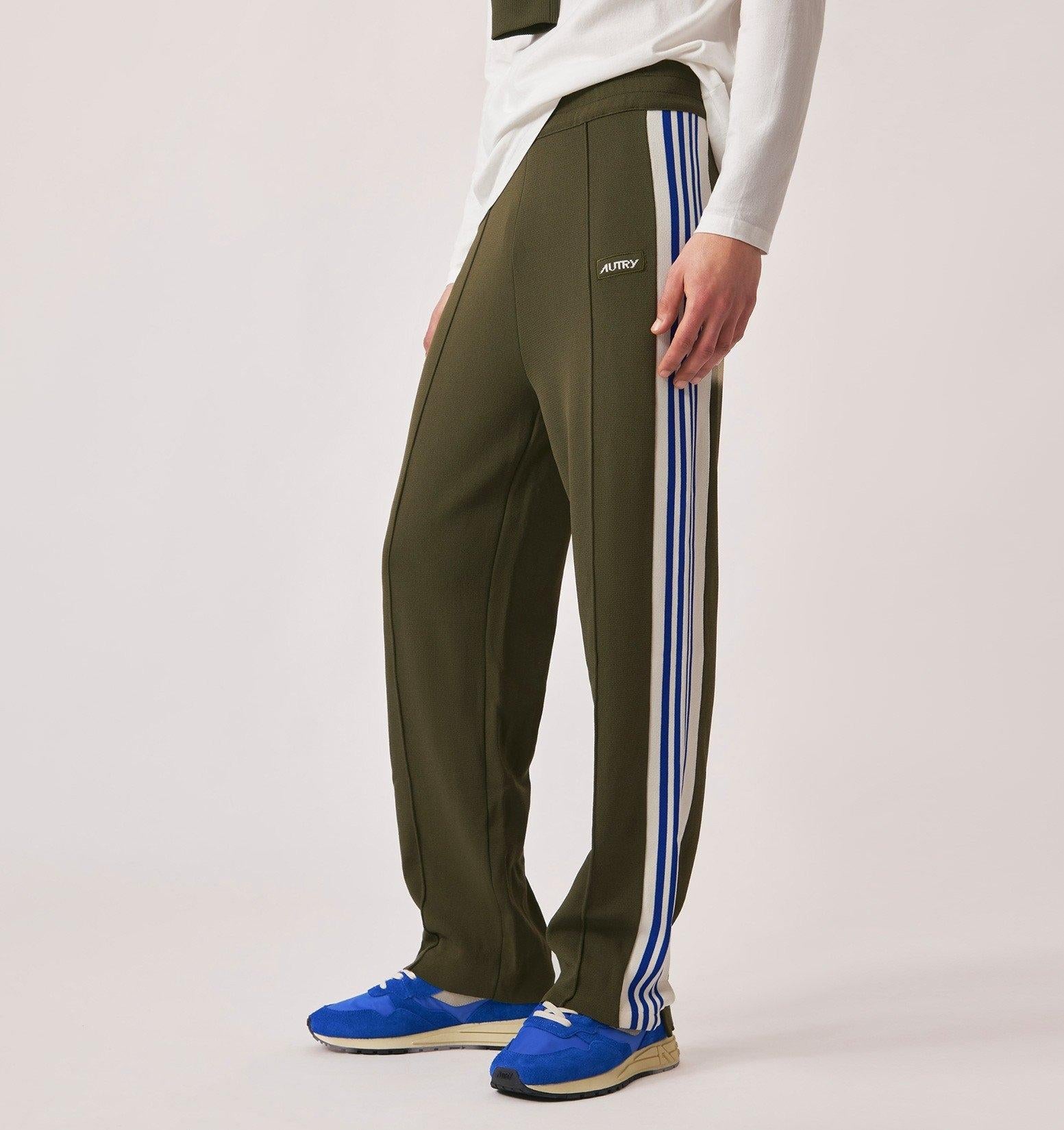 JOGGERS IN VISCOSA LAVORATA A MAGLIA STILE TENNIS