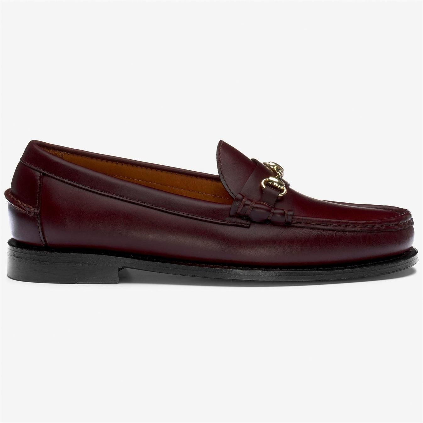 JOE MODENA WOMAN<BR/>Mocassino da donna in pelle marrone scuro con dettagli in metallo 741314W 901 SEBAGO 