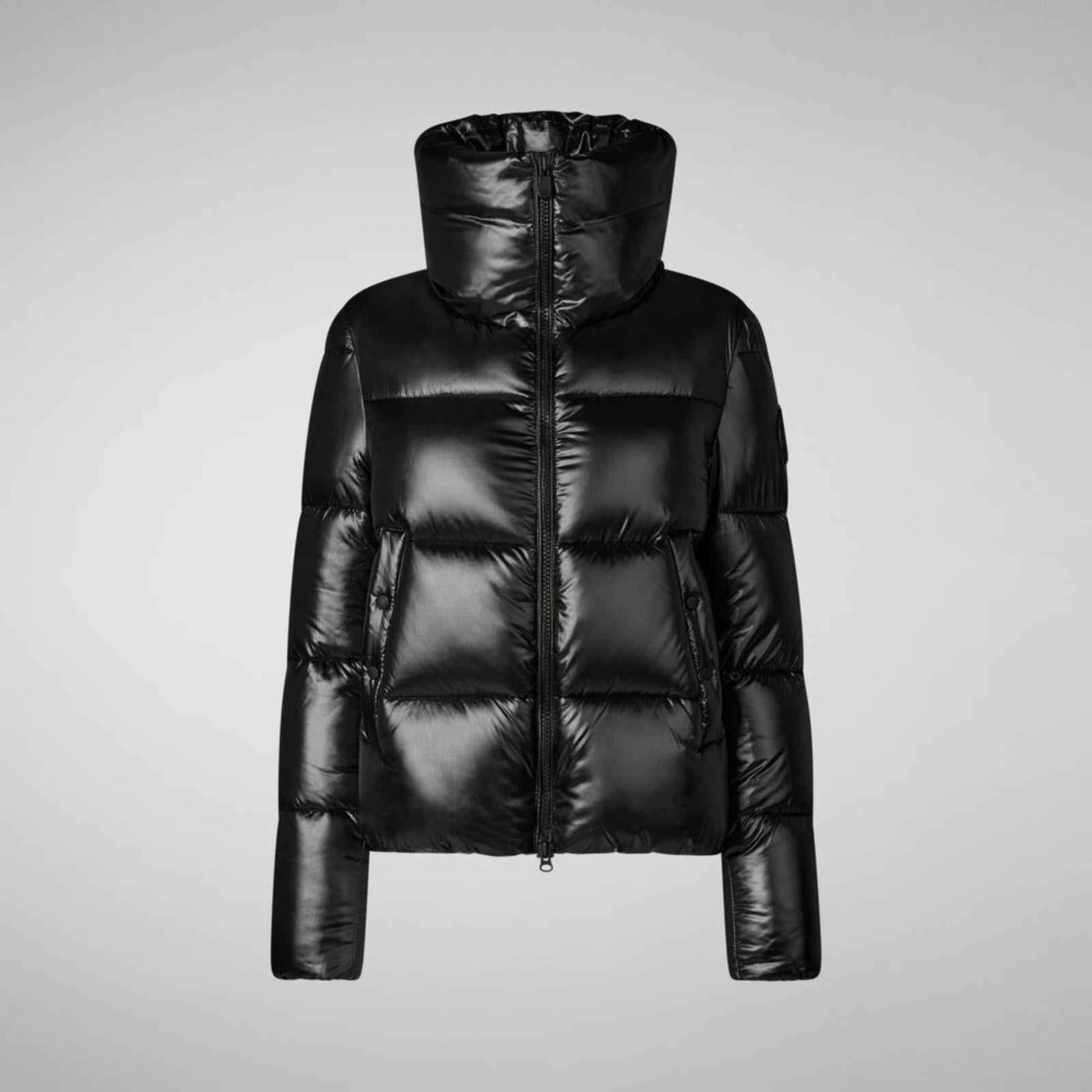 Giubbotto donna in poliestere imbottito collo alto