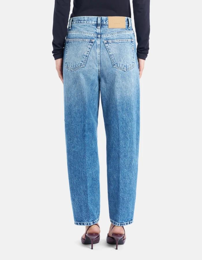 Jeans Bessie loose in denim fisso<BR/> DP784DF0283LH6 800 DONDUP 