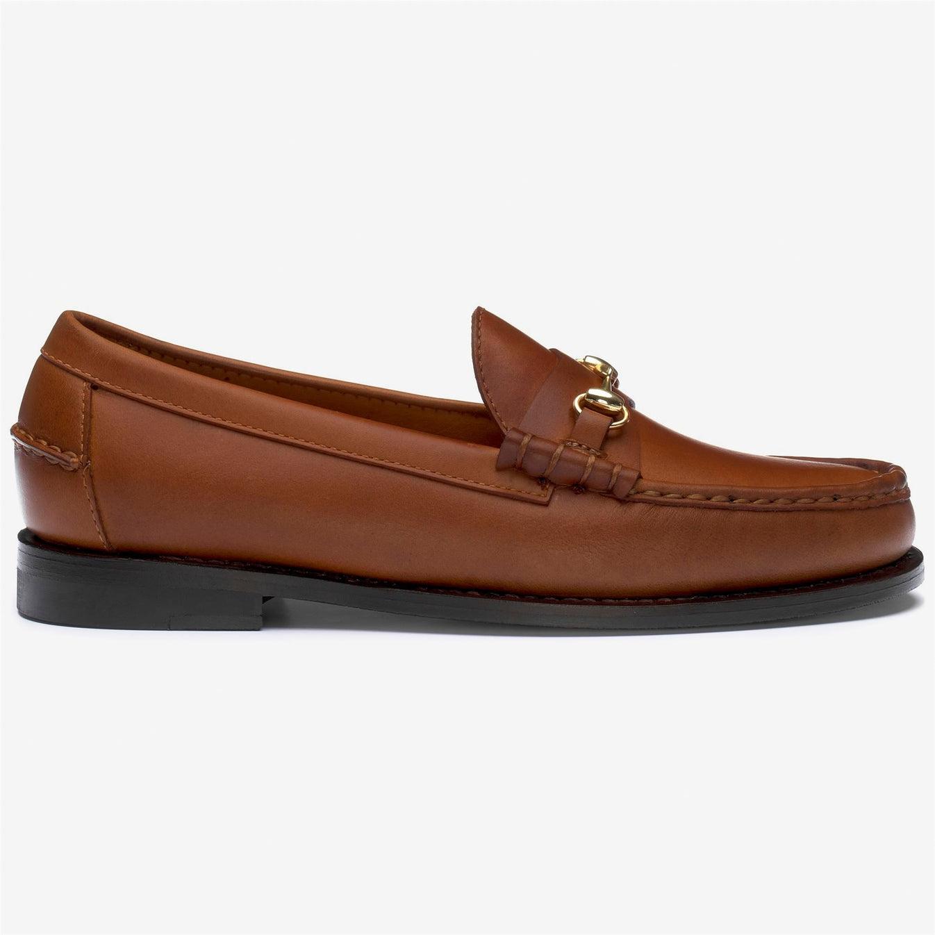 JOE MODENA WOMAN<BR/>Mocassini artigianali in pelle marrone da donna con dettaglio morsetto 741313W 900 SEBAGO 