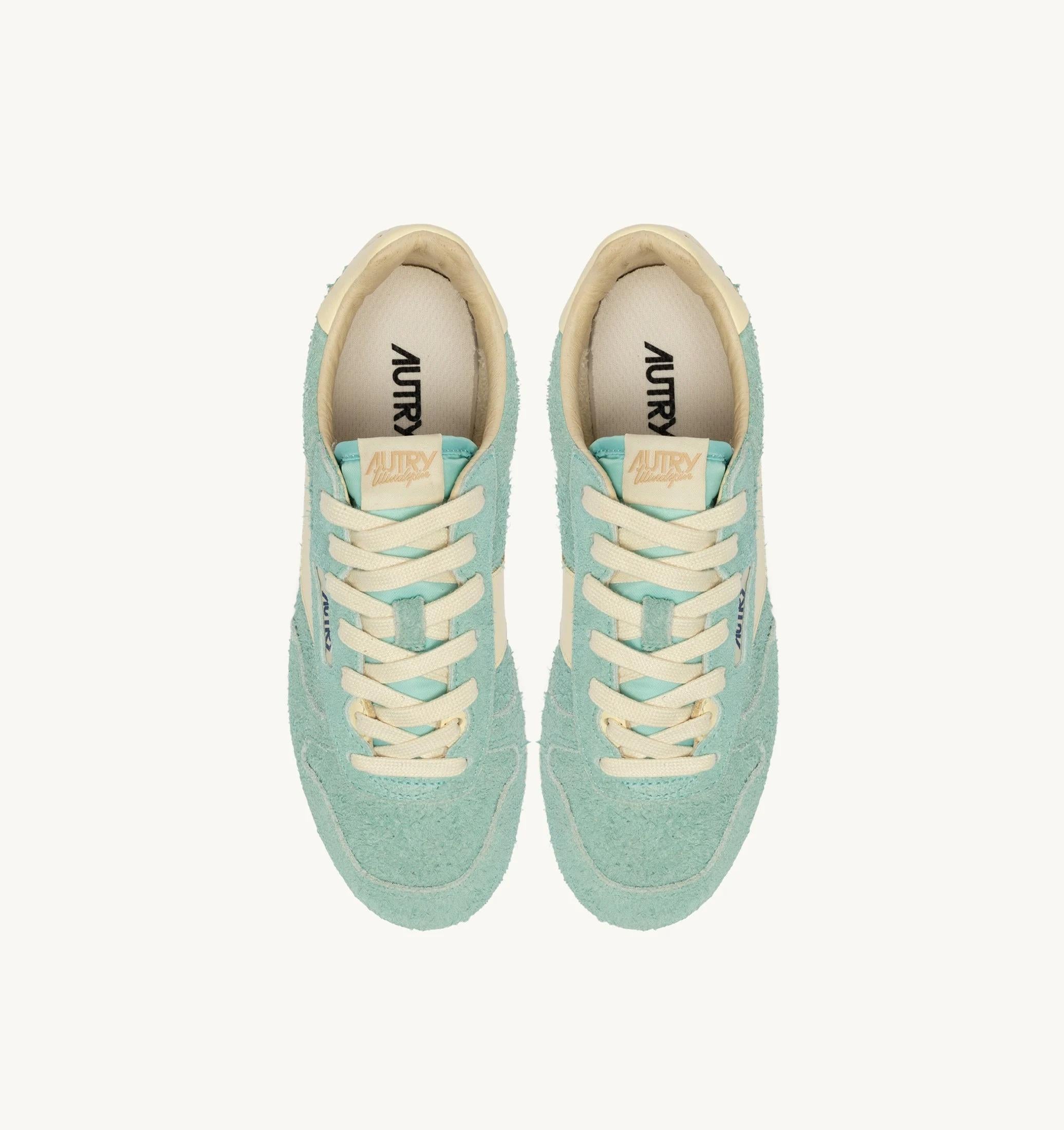 SNEAKERS WINDSPIN IN SUEDE E PELLE JASMINE E RUTABAGA<BR/> WSLW UB32 AUTRY ACTION SHOES 