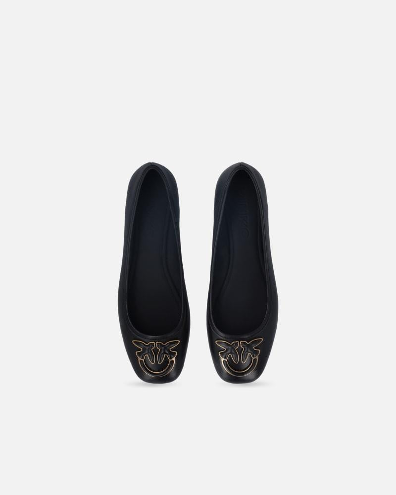 Ballerine flat in nappa con logo Love Birds SD0379P003 Z99 PINKO 