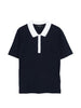 polo con colletto a contrasto