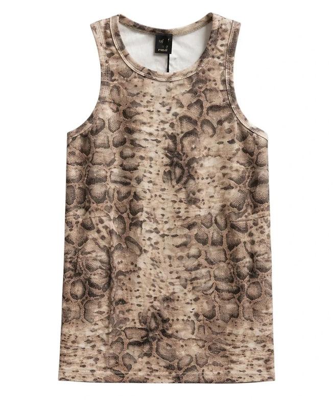 canotta con stampa pitonata<BR/><BR/> 106919A3DP CZ9 PINKO 