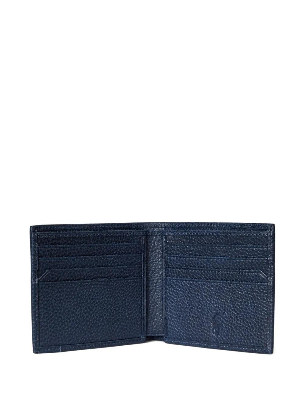Portafoglio Ralph Lauren in pelle martellata,blu 405963224 003 RALPH LAUREN 