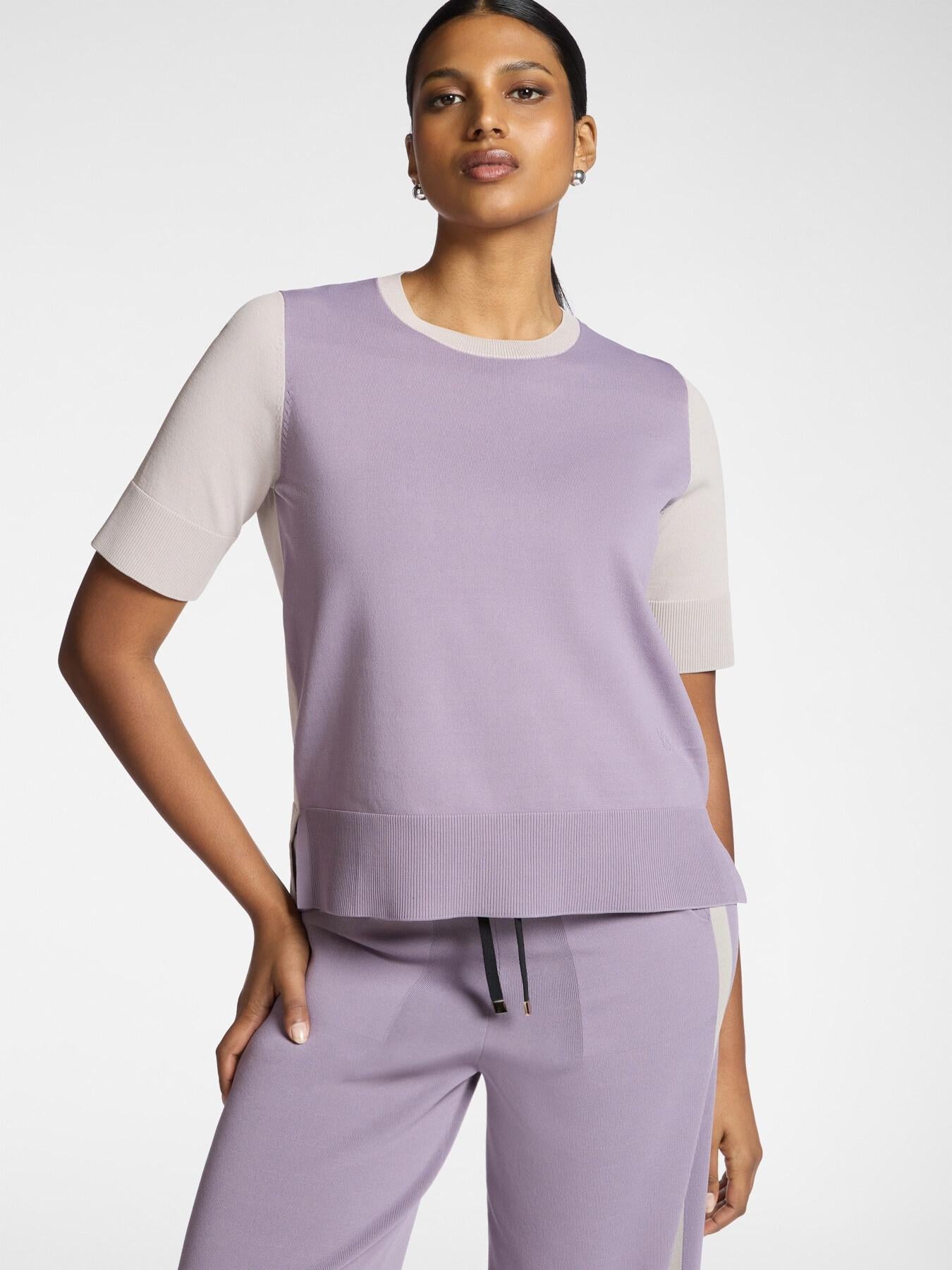 Maglia misto viscosa maniche corte<BR/> M553Z000694N A1 ELENA MIRO 