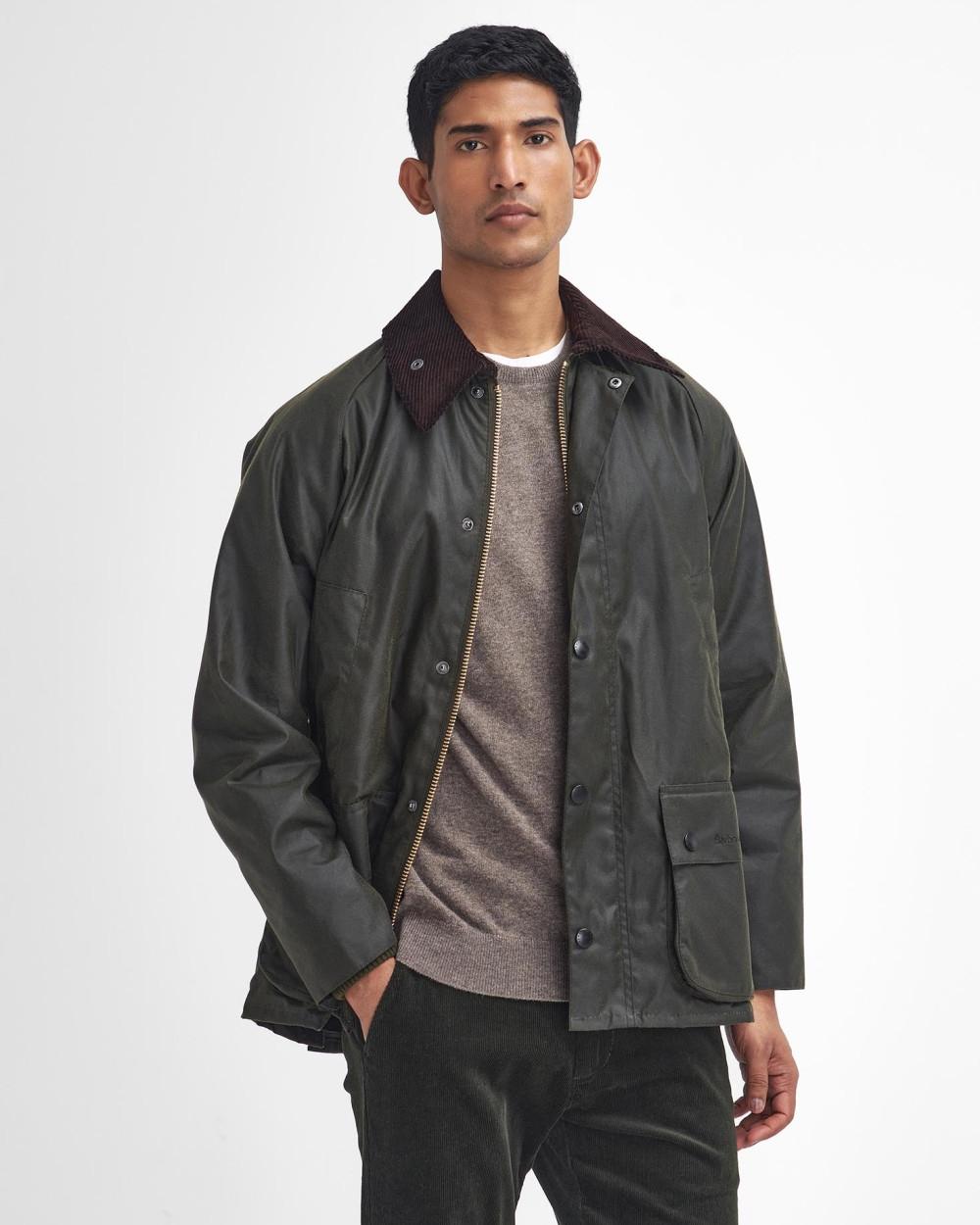 Giacca in cotone cerato Bedale MWX0018 OL99 BARBOUR 