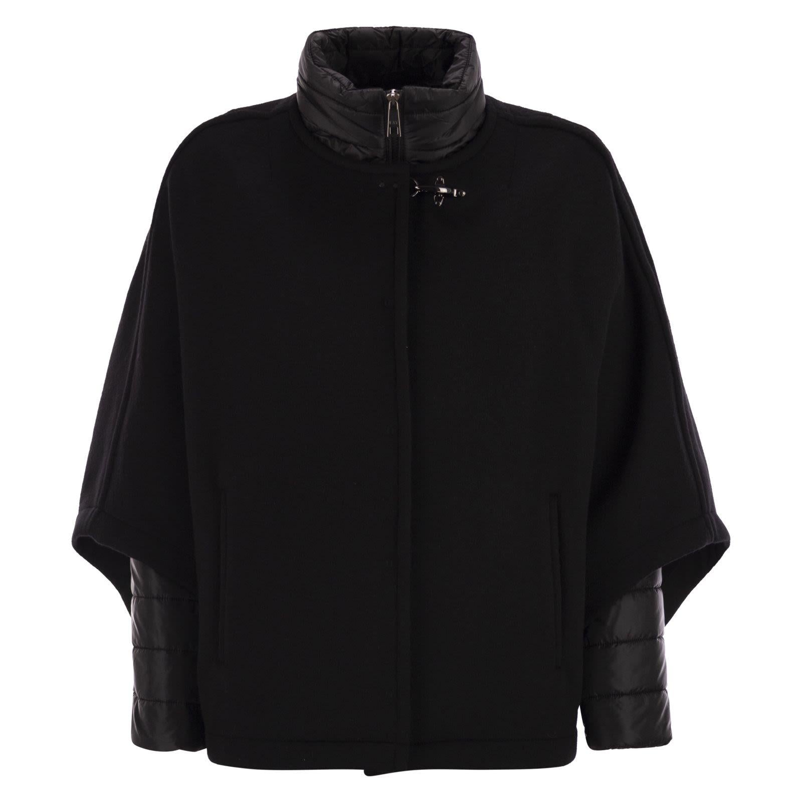 Mantella 3 in 1 Double-face in Lana e Cashmere<BR/> NAW16513270ZYC B999 FAY 