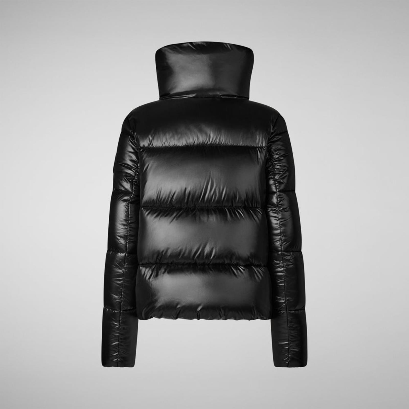 Giubbotto donna in poliestere imbottito collo alto