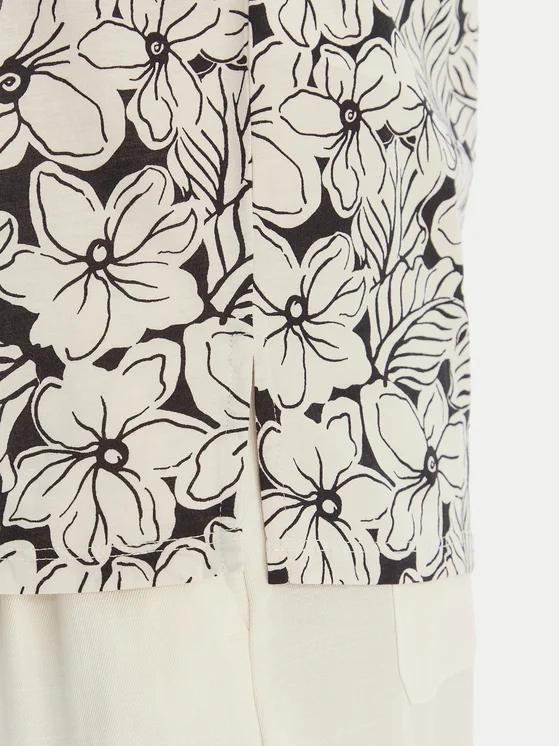 T-shirt Weekend Max Mara girocollo e maniche corte con fantasia all over.<BR/> WKDBUSSOLA 002 WEEKEND 