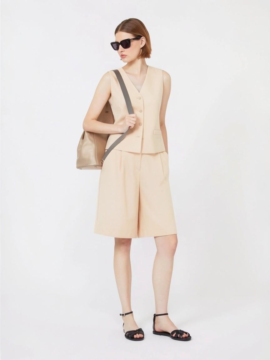 Gilet in tela di lino MSTCARNET 007 MAX MARA STUDIO 