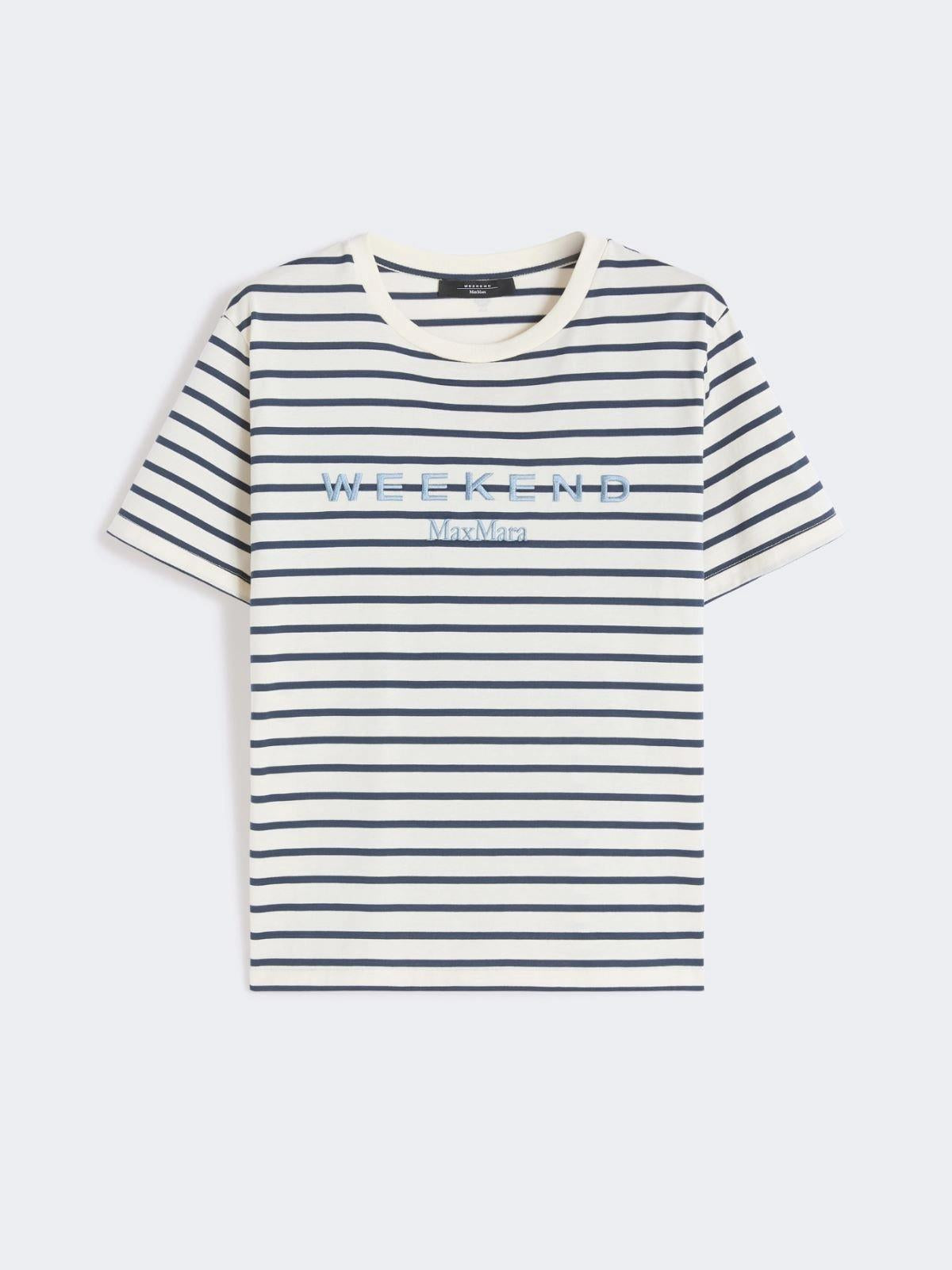 T-shirt in jersey con grafica - BLU<BR/> WKDBORA 005 WEEKEND 