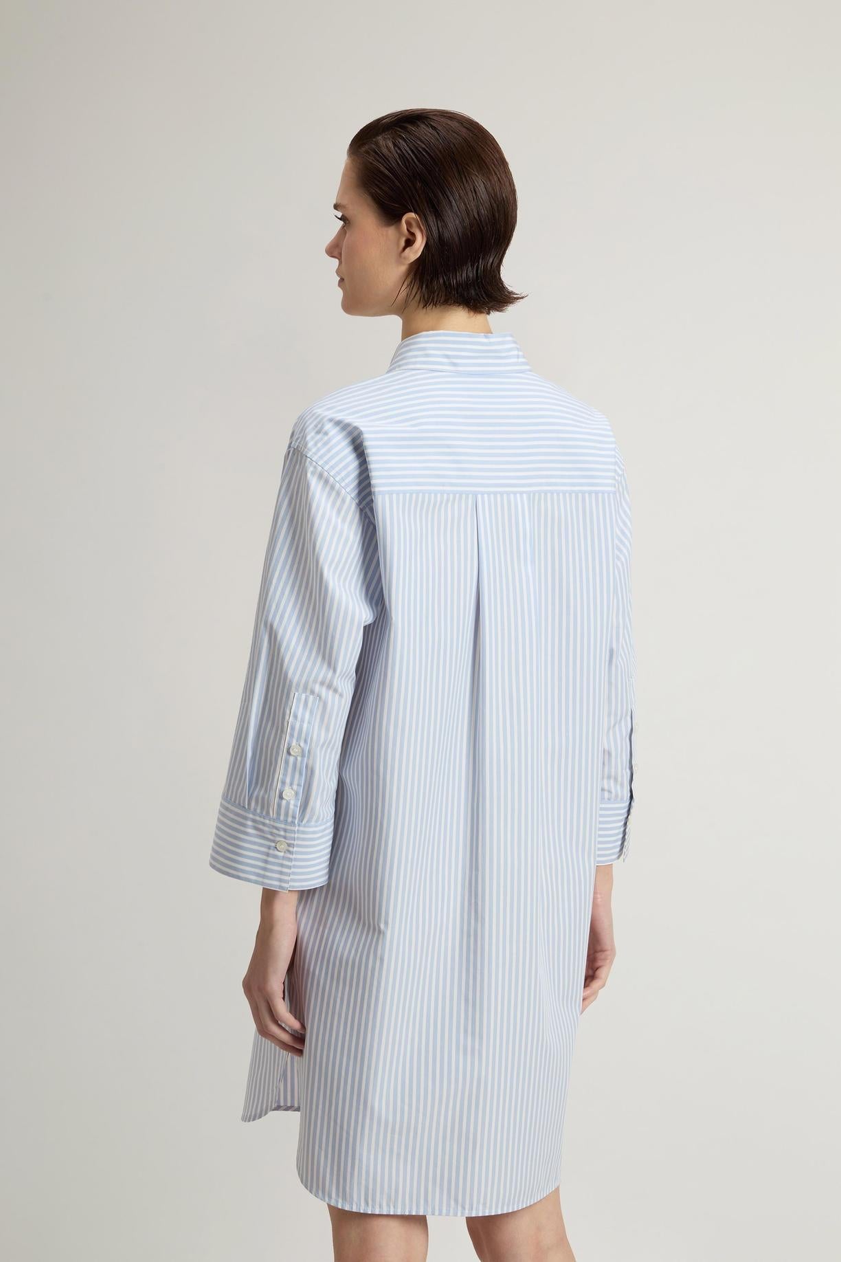 Vestito Serafino in popeline di puro cotone a righe<BR/> CFWWDR2023FRUT5378 31199 WOOLRICH 