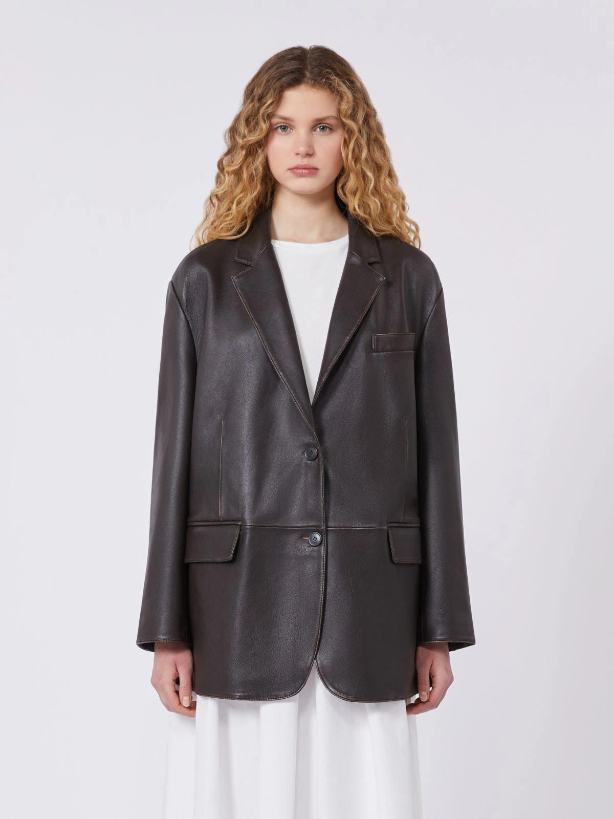 WKDPILA<BR/>Blazer over in pelle WKDPILA 001 WEEKEND 