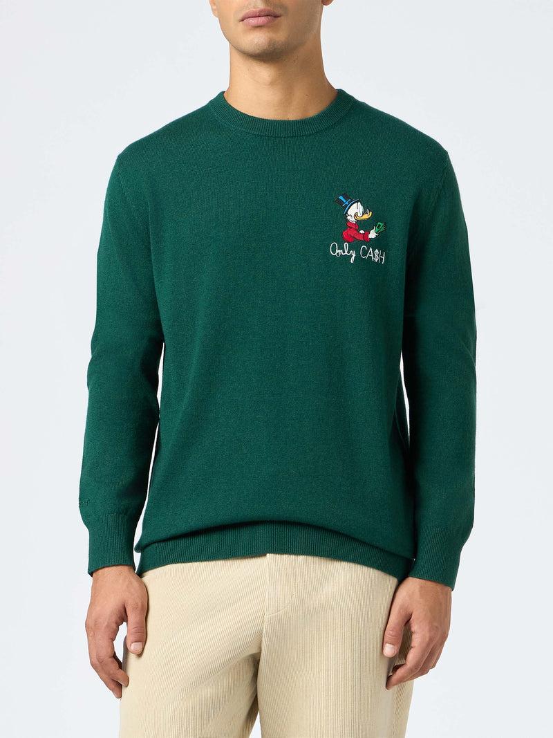 Maglione uomo in misto lana collo a giro