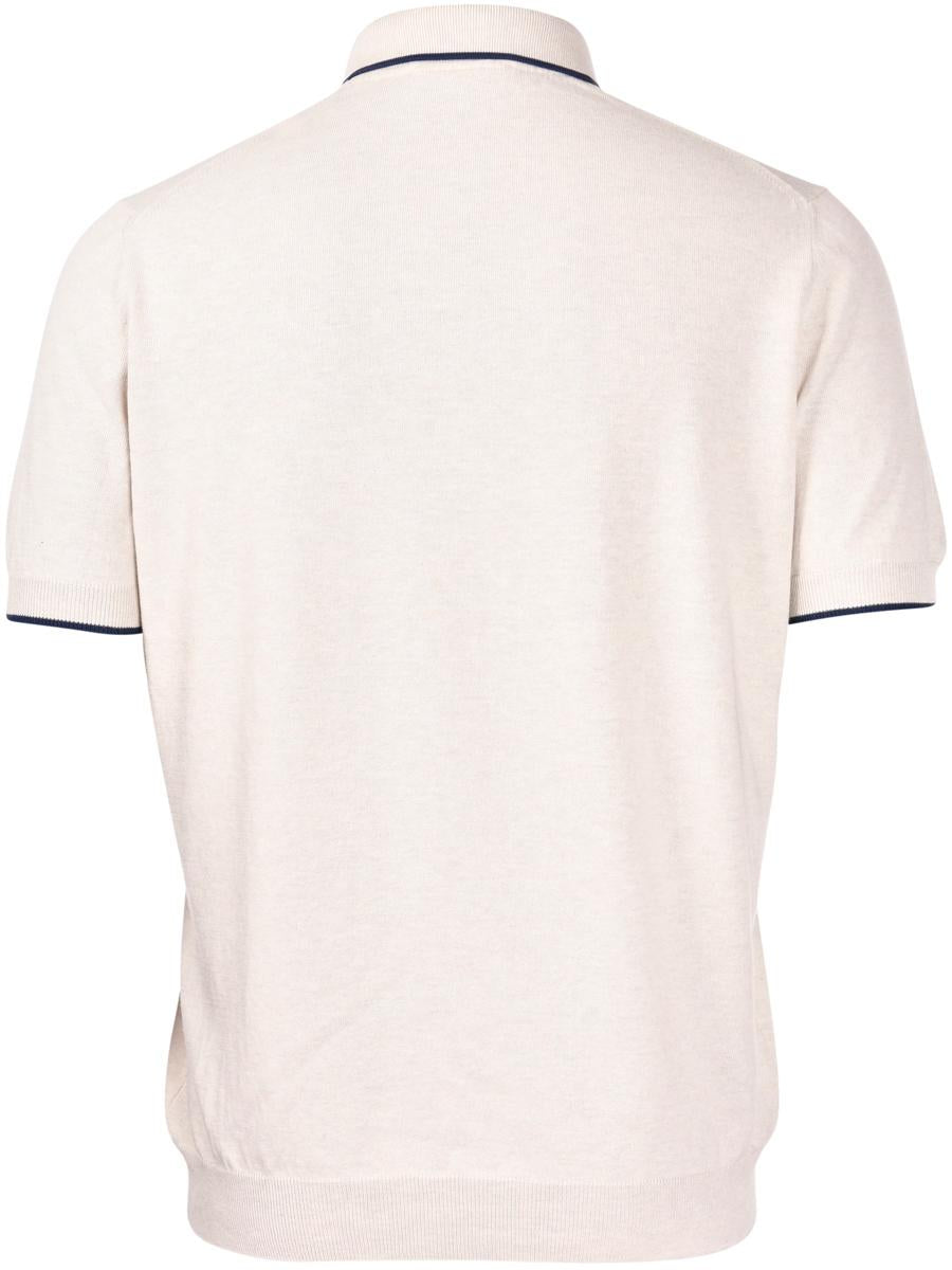 POLO IN MAGLIA CON DETTAGLI A CONTRASTO