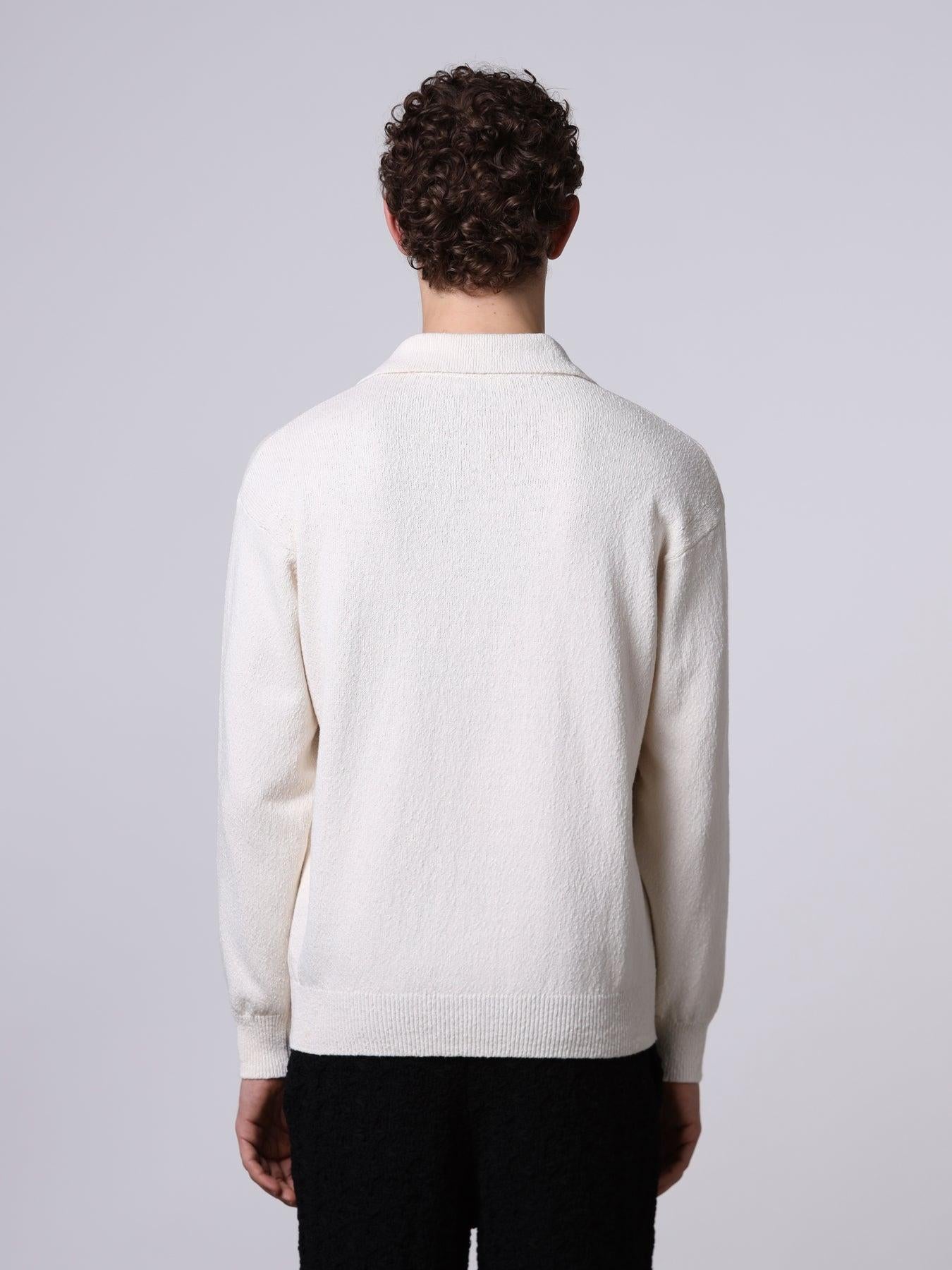 Polo texture irregolare<BR/> 261MYA25104 02 ROBERTO COLLINA 