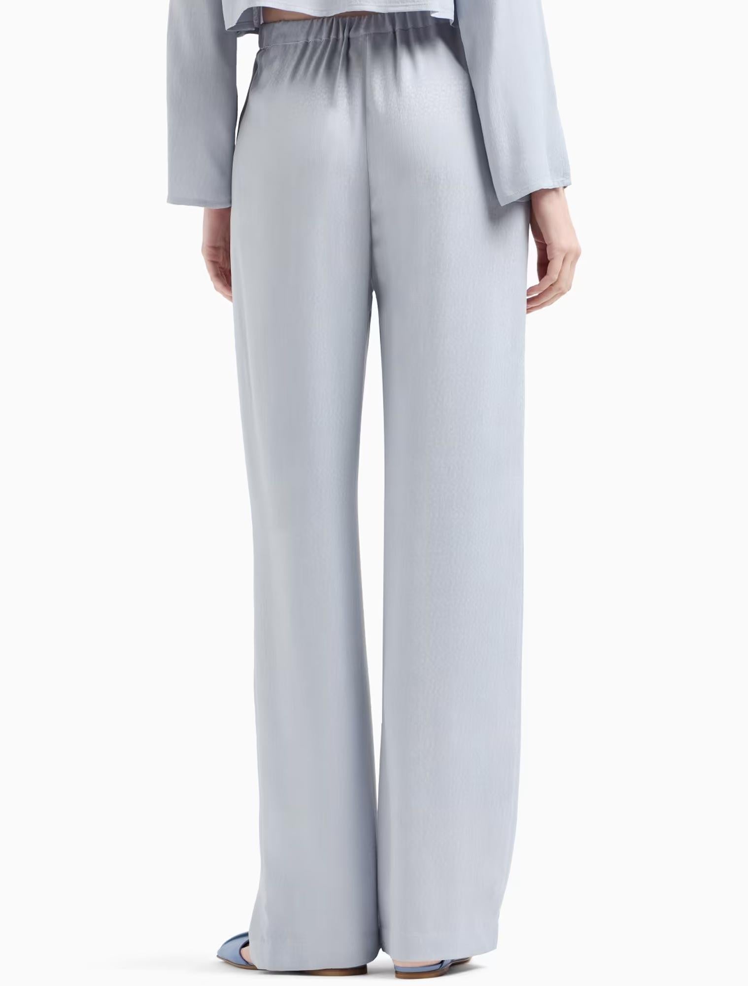 Pantalone jacquard a palazzo EW000714AF12691 U9309 ARMANI 
