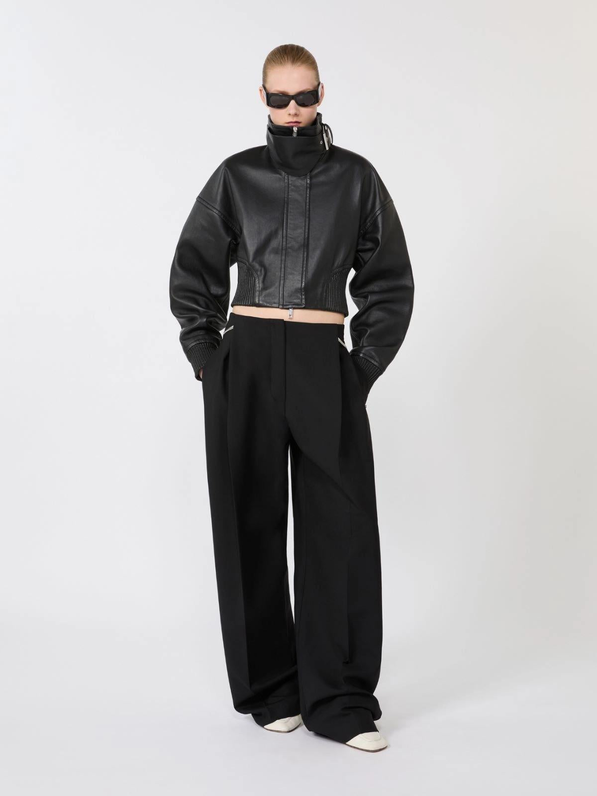 SPXOSSIDO<BR/>Giacchino corto in pelle SPXOSSIDO 002 SPORTMAX 