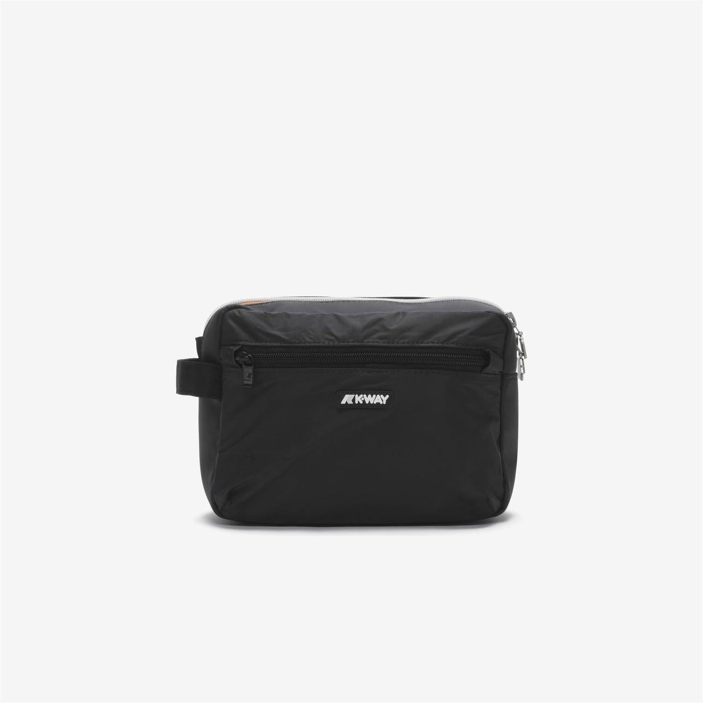 DEMU<BR/>BLACK PURE<BR/>Beauty Case da Viaggio Unisex Nero Grigio con Design Impermeabile K4127TW USY K-WAY 