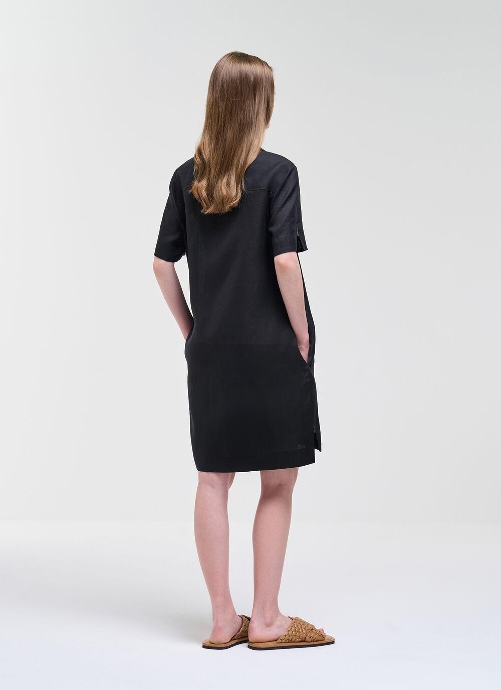 Vestito chemisier in lino<BR/> 88755AW 99 COLMAR 
