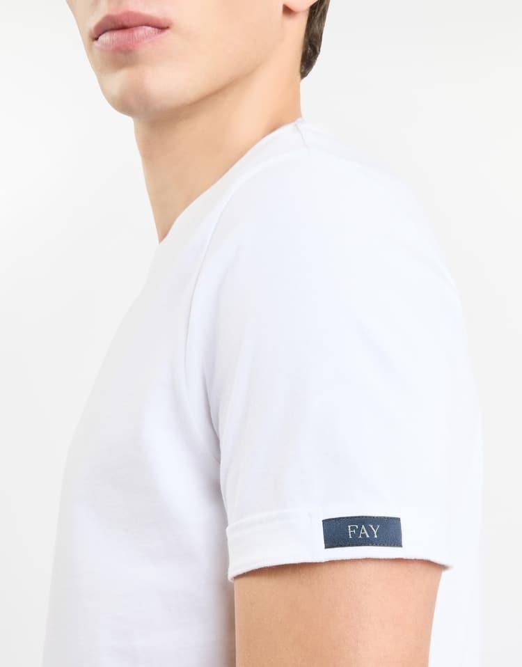 T-shirt in Cotone<BR/> NPMB3501330UCX B001 FAY 