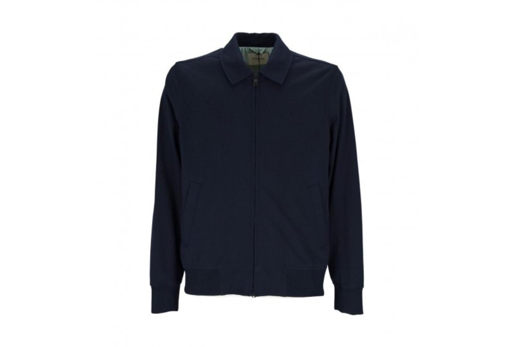 Giacca in cotone piquet con zip