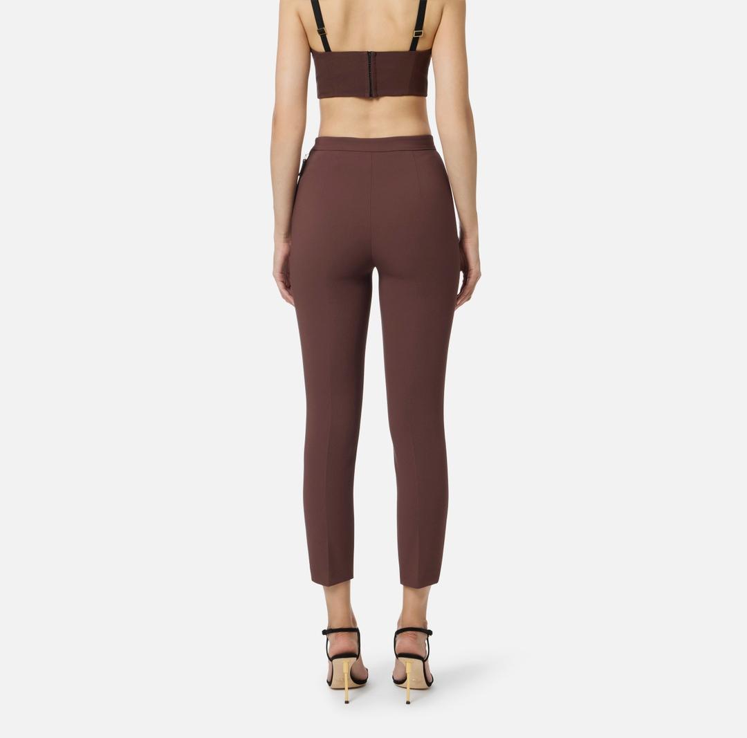 Pantaloni in doppio crêpe PA12056E2 EA3 ELISABETTA FRANCHI 